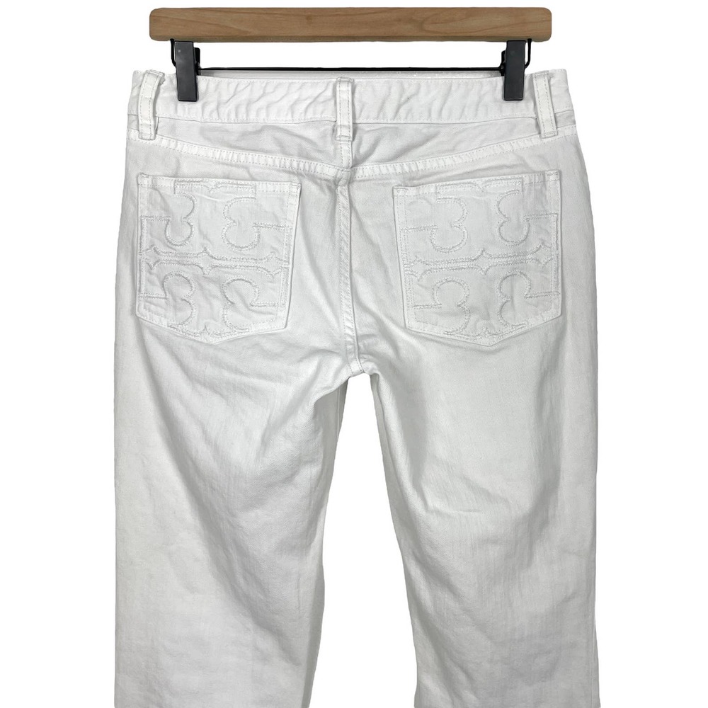 Tory Burch White Skinny Jeans, Size 29